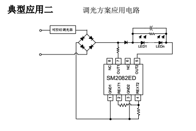 SM2082ED的调光应用电路