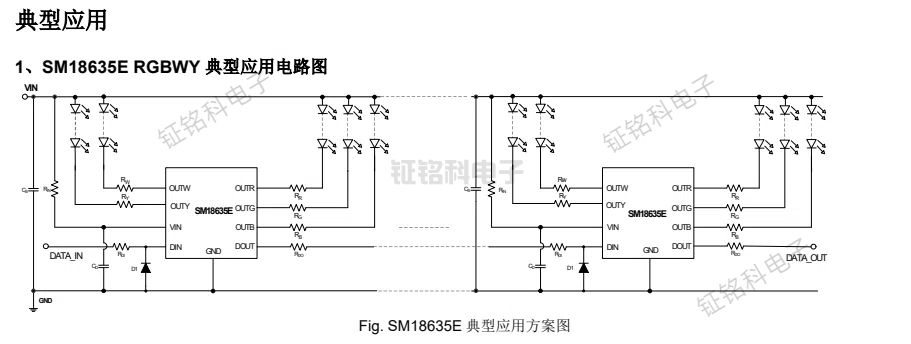 SM18635E 芯片:引领 LED 驱动技术新革命(图1) SM18635E 典型应用方案图.jpg
