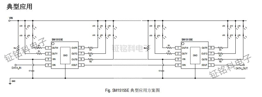 SM15155E五通道线性驱动芯片,赋能高品质灯光方案(图1) SM15155E 典型应用方案图.jpg